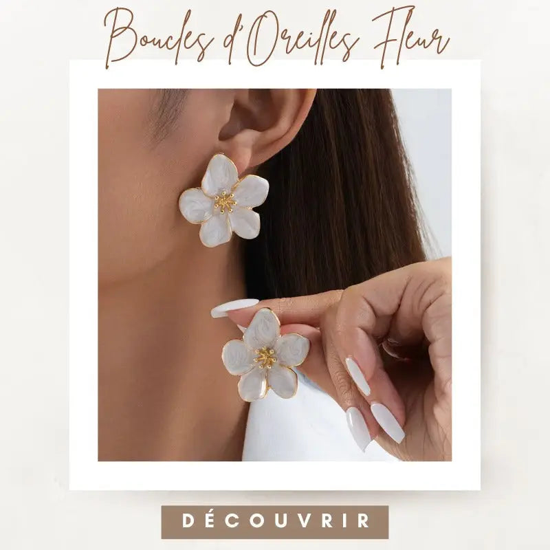 boucle d'oreille fleur