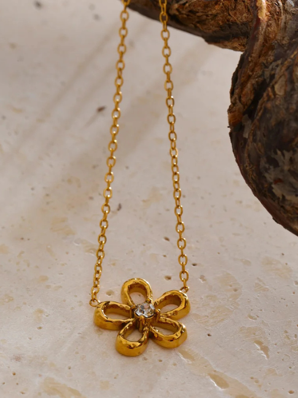Collier Fleur Fin