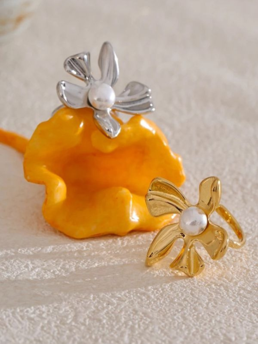 Bague Fleur Perle