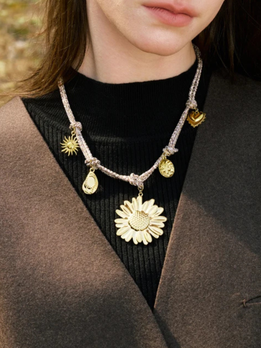 Collier Fantaisie Fleur - fleur