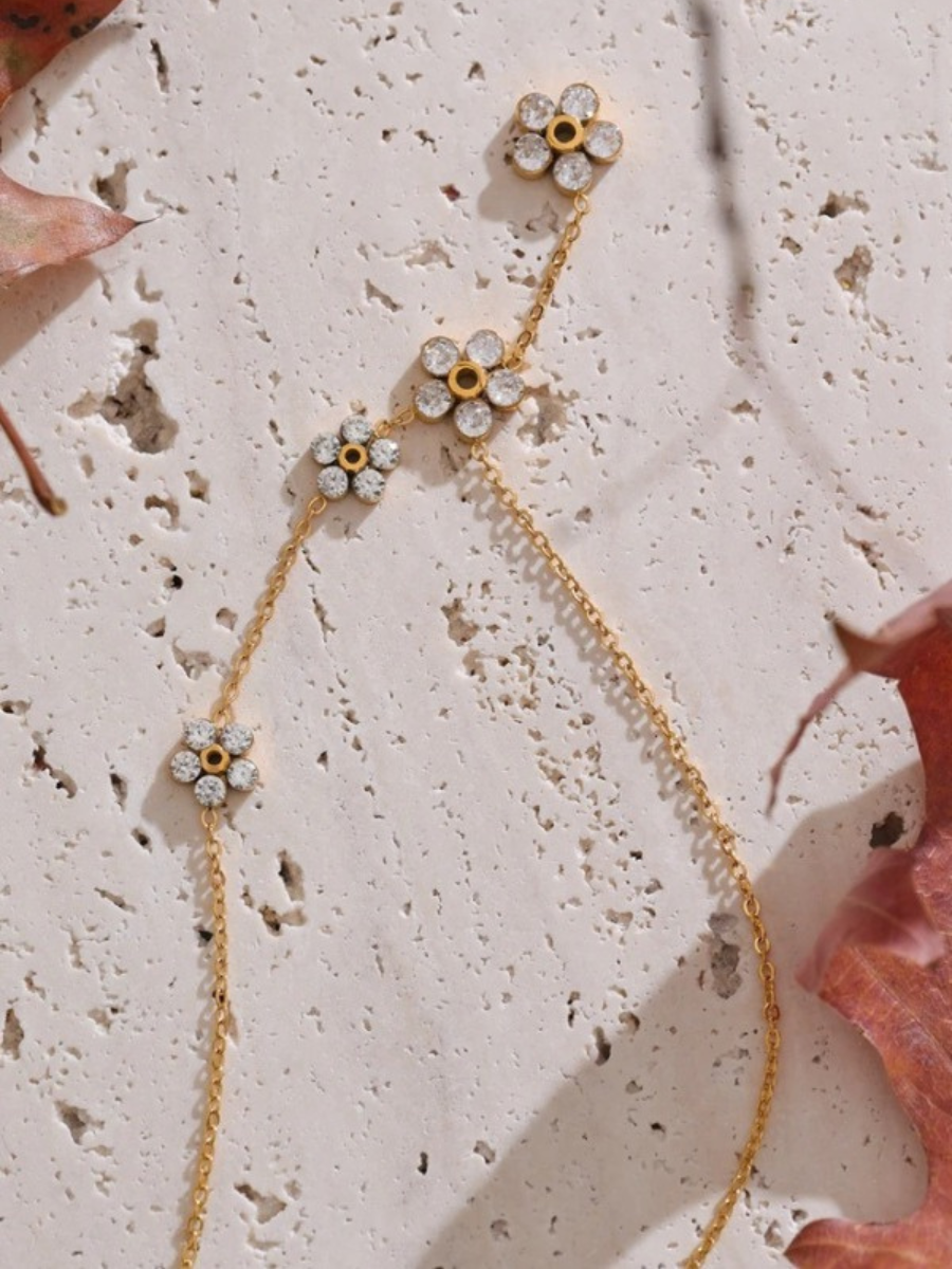 Collier Long fleur