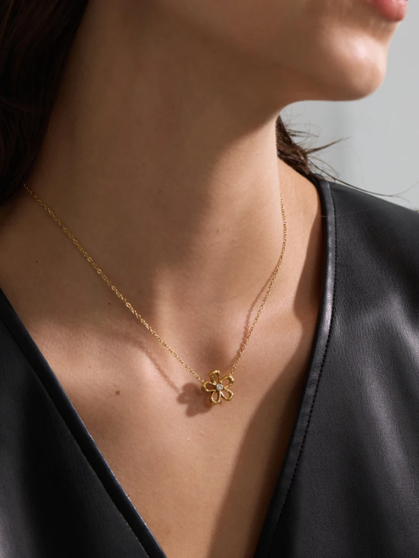Collier Fleur Fin