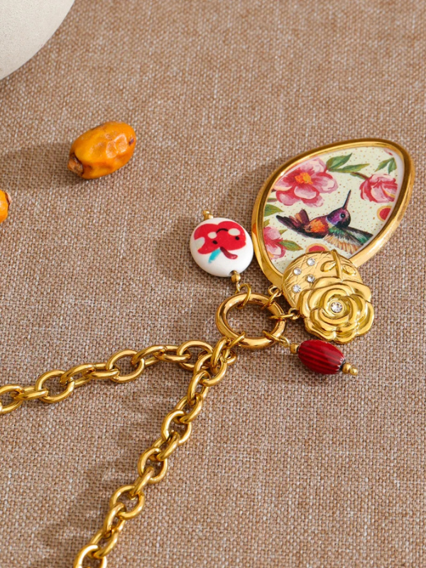 Sautoir Floral Vintage