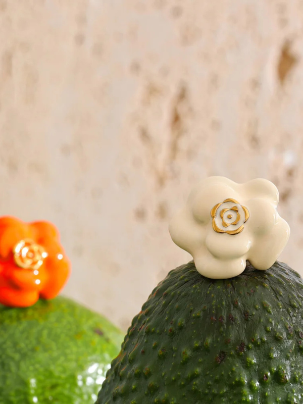 Bague Fleur Emaillée Vintage