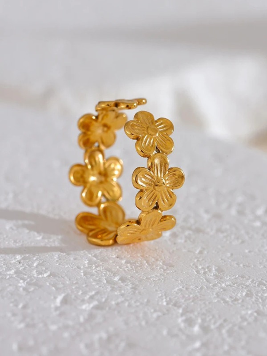 Bague Couronne Fleur