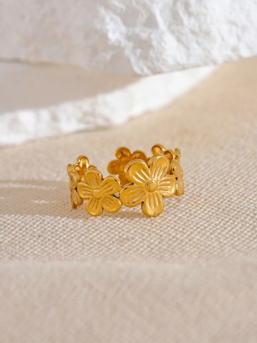 Bague Couronne Fleur