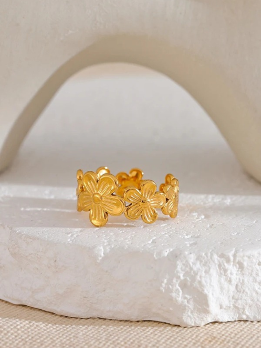 Bague Couronne Fleur