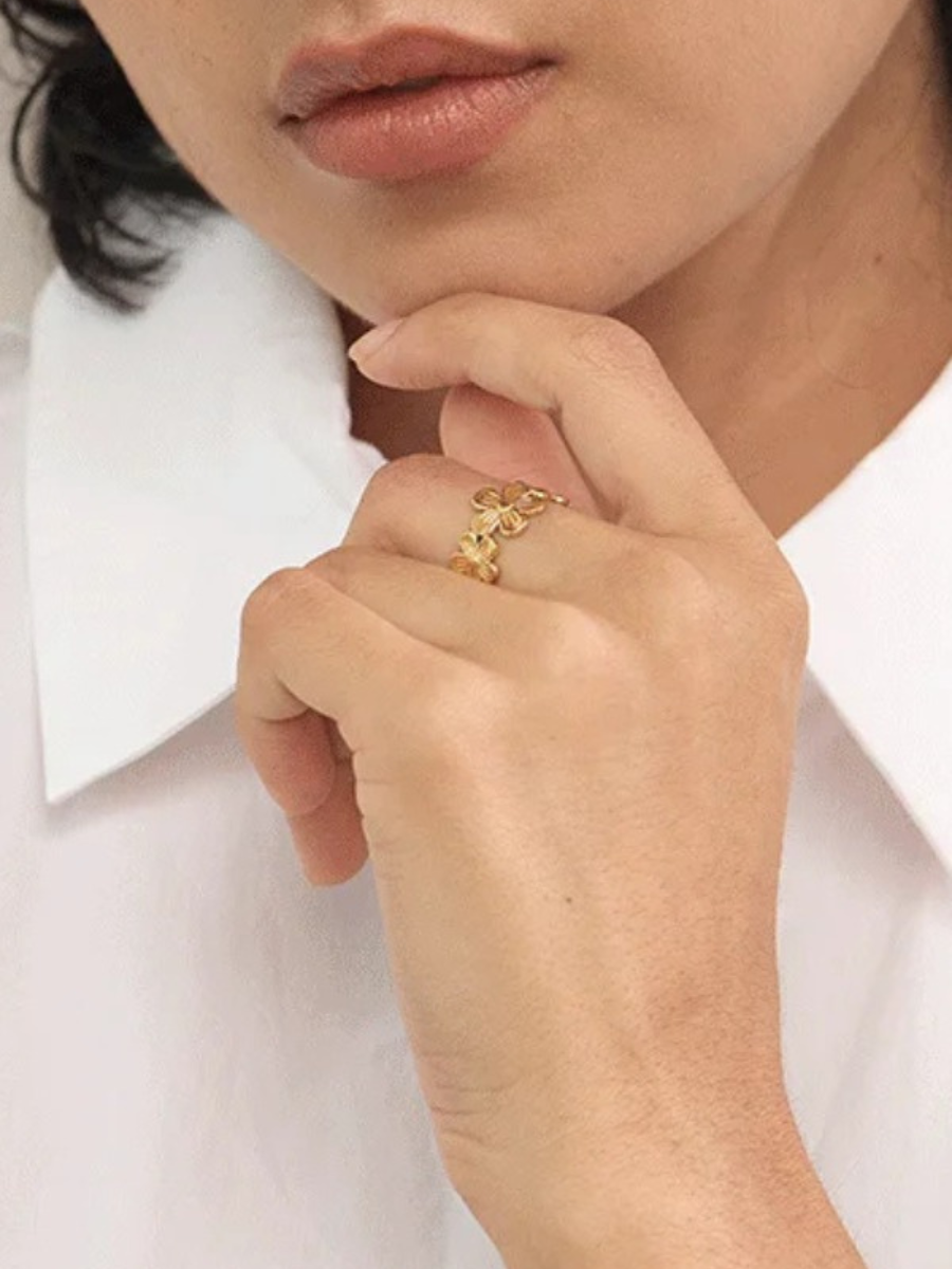 Bague Couronne Fleur