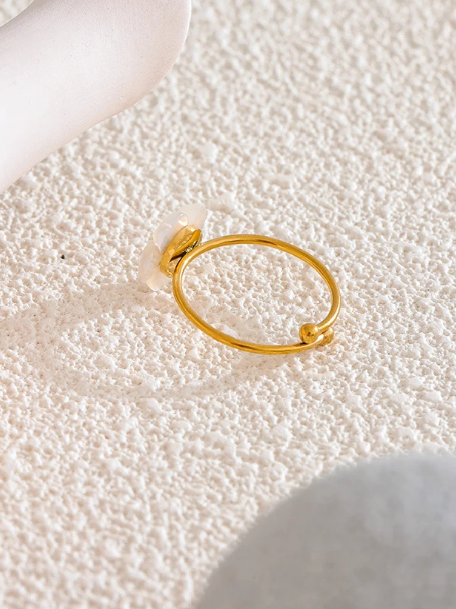 Bague Femme Fleur - doré