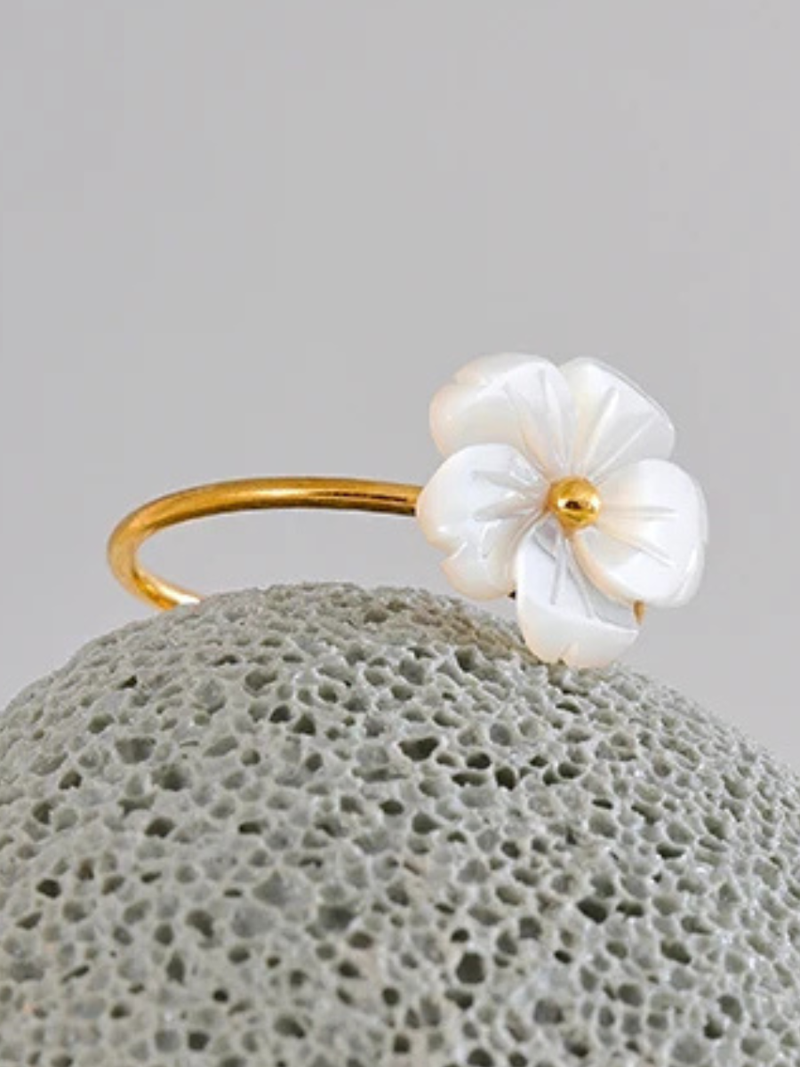 Bague Femme Fleur - doré