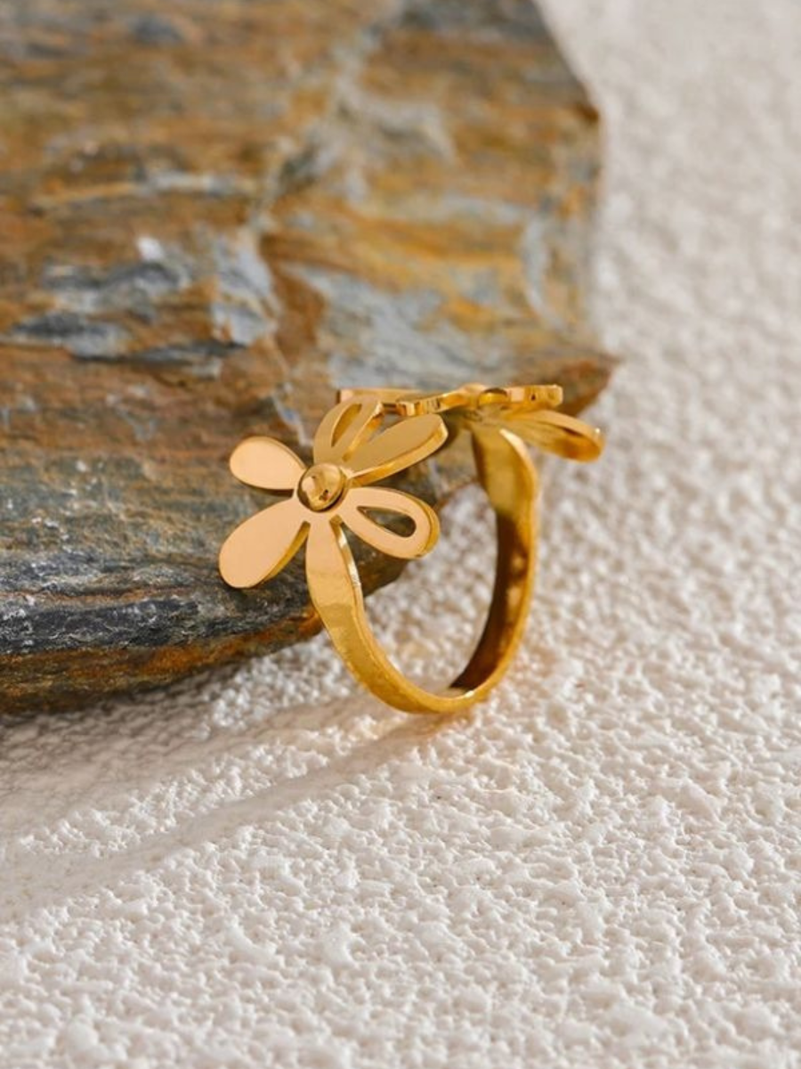 Bague Fleur Dorée