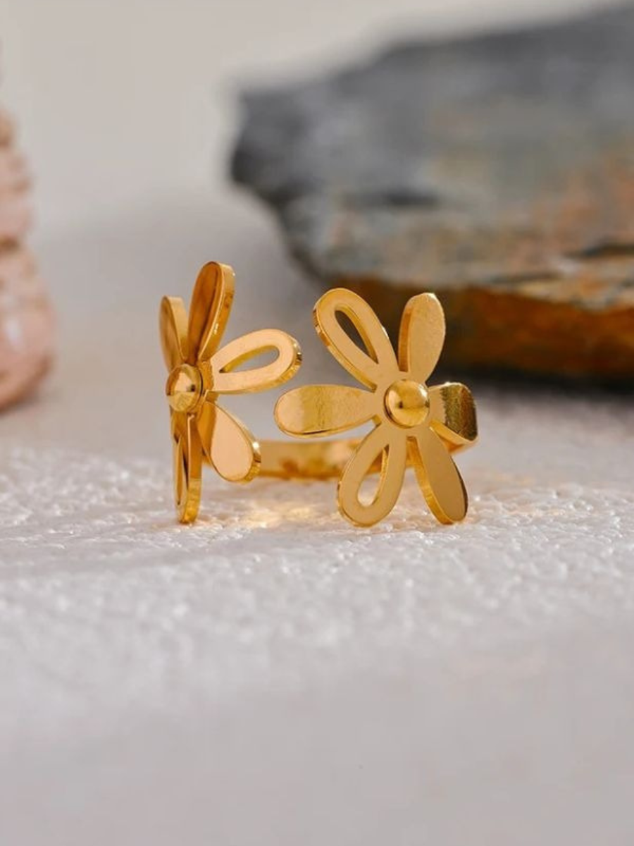 Bague Fleur Dorée