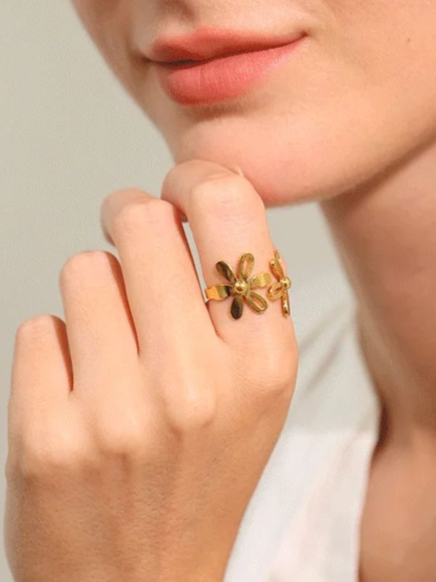 Bague Fleur Dorée