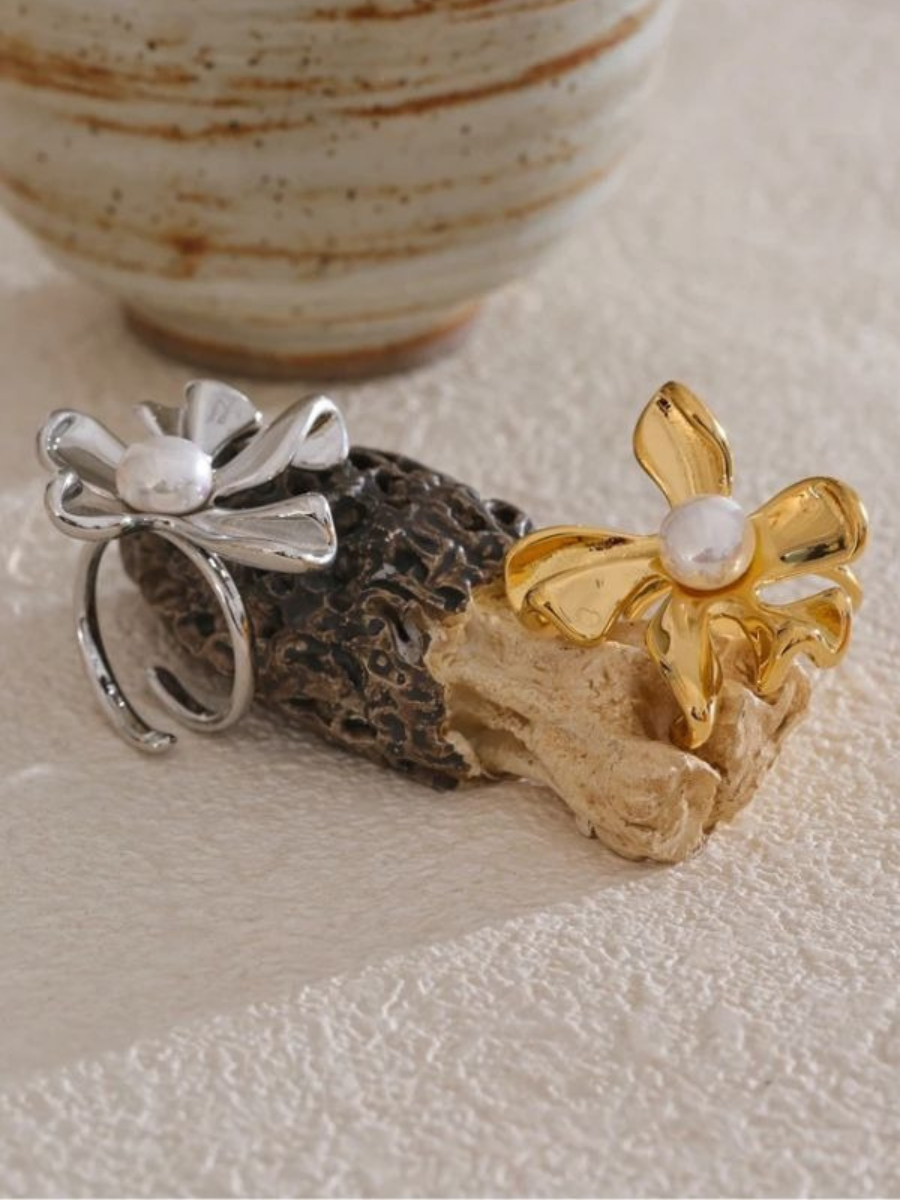 Bague Fleur Perle