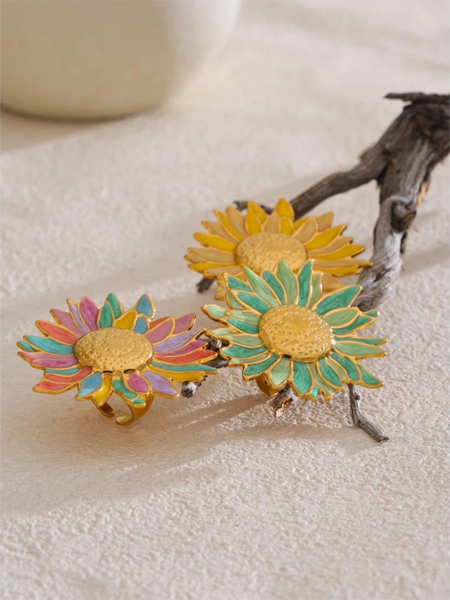 Bague Fleur Tournesol