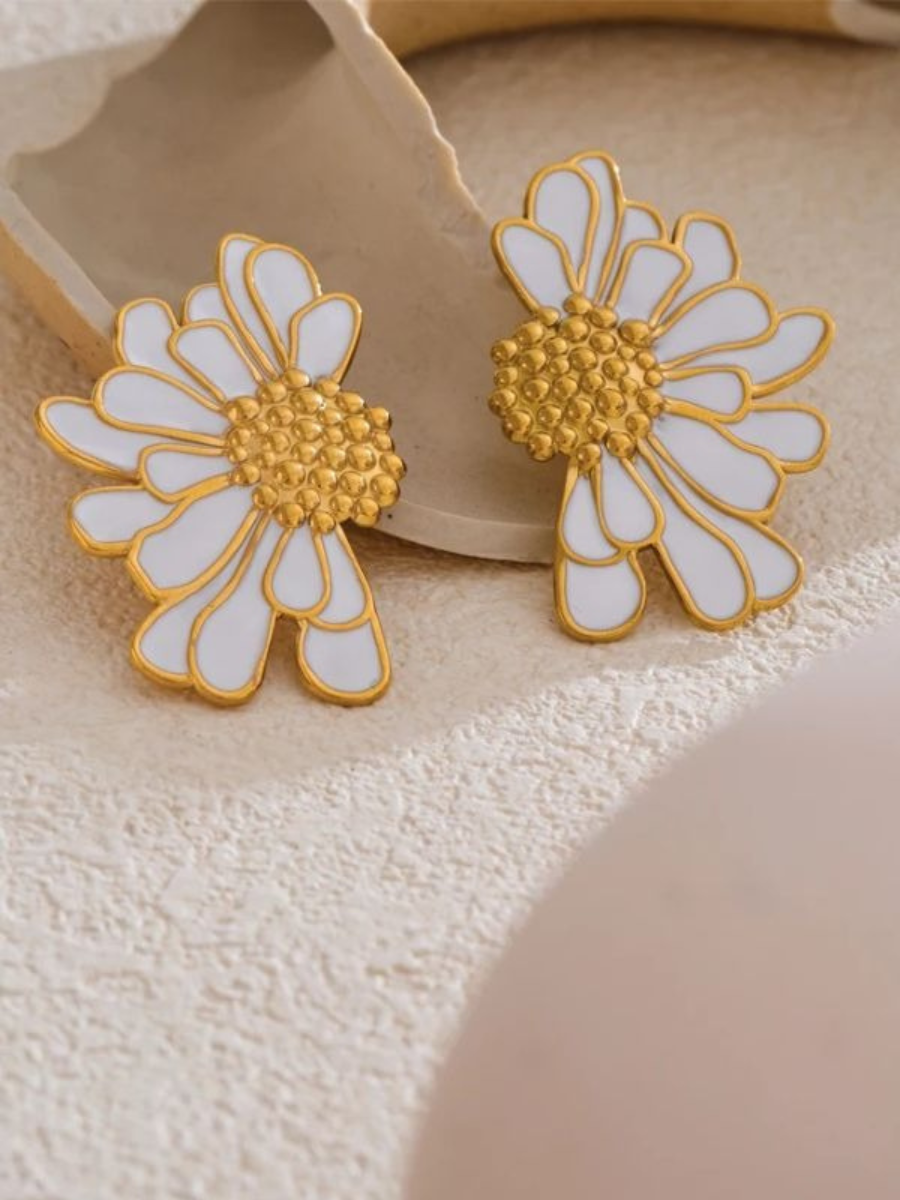 Boucle d’Oreille Fleur Vintage