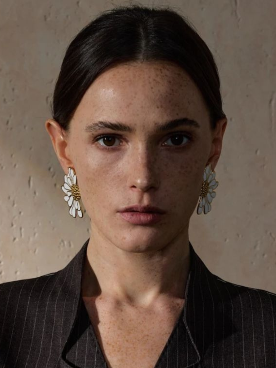 Boucle d’Oreille Fleur Vintage
