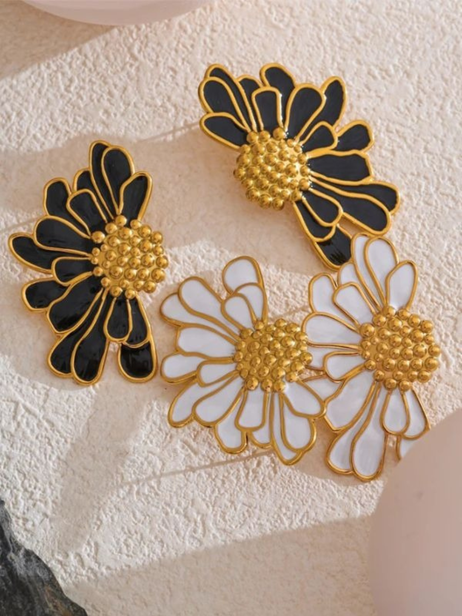 Boucle d’Oreille Fleur Vintage