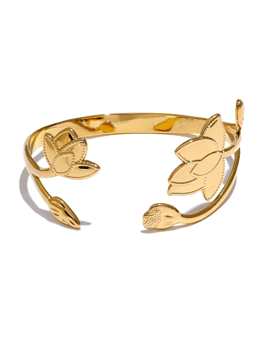 Bracelet Fleur de Lotus - doré