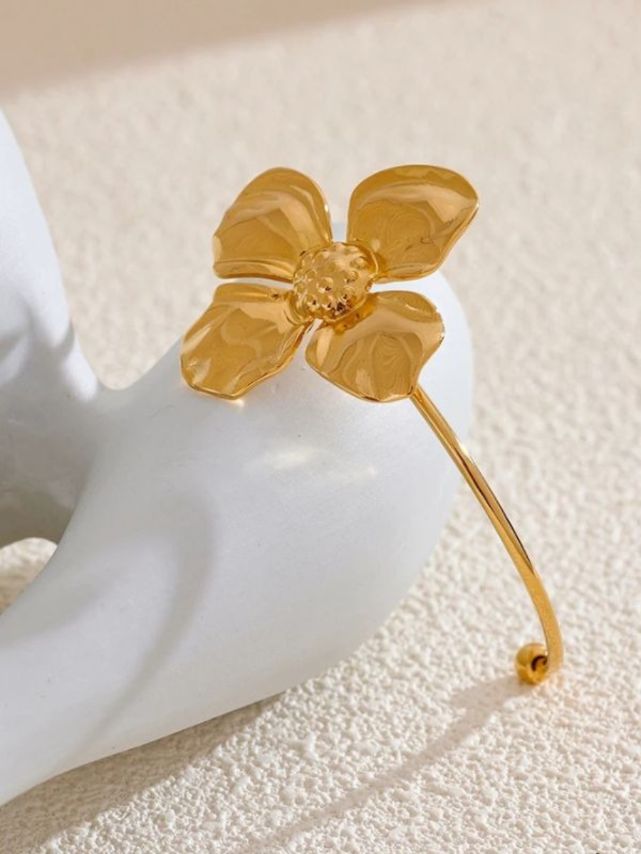Bracelet Fleur Doré - doré