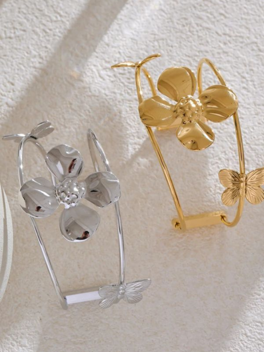 Bracelet Fleur Papillon