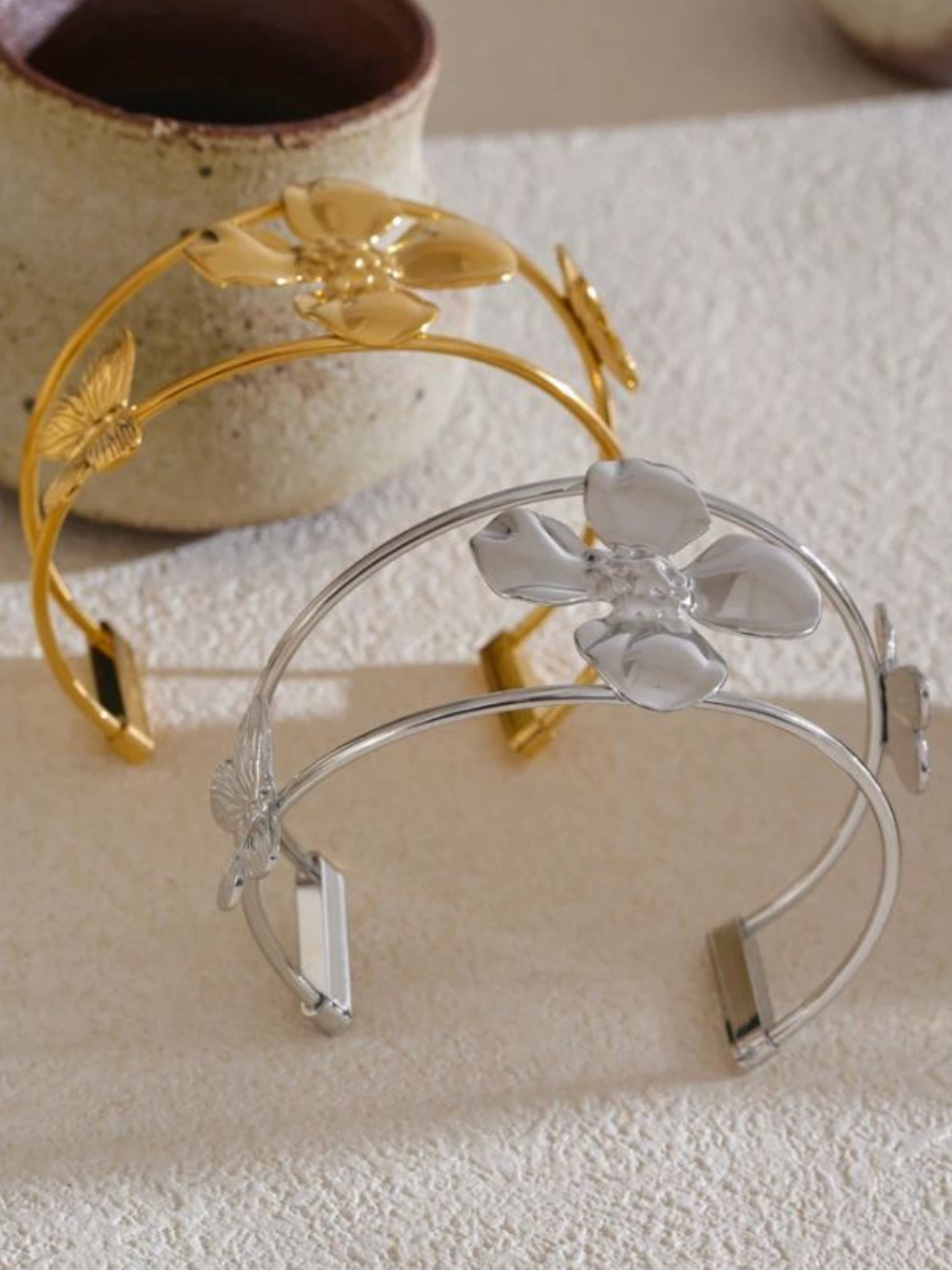 Bracelet Fleur Papillon