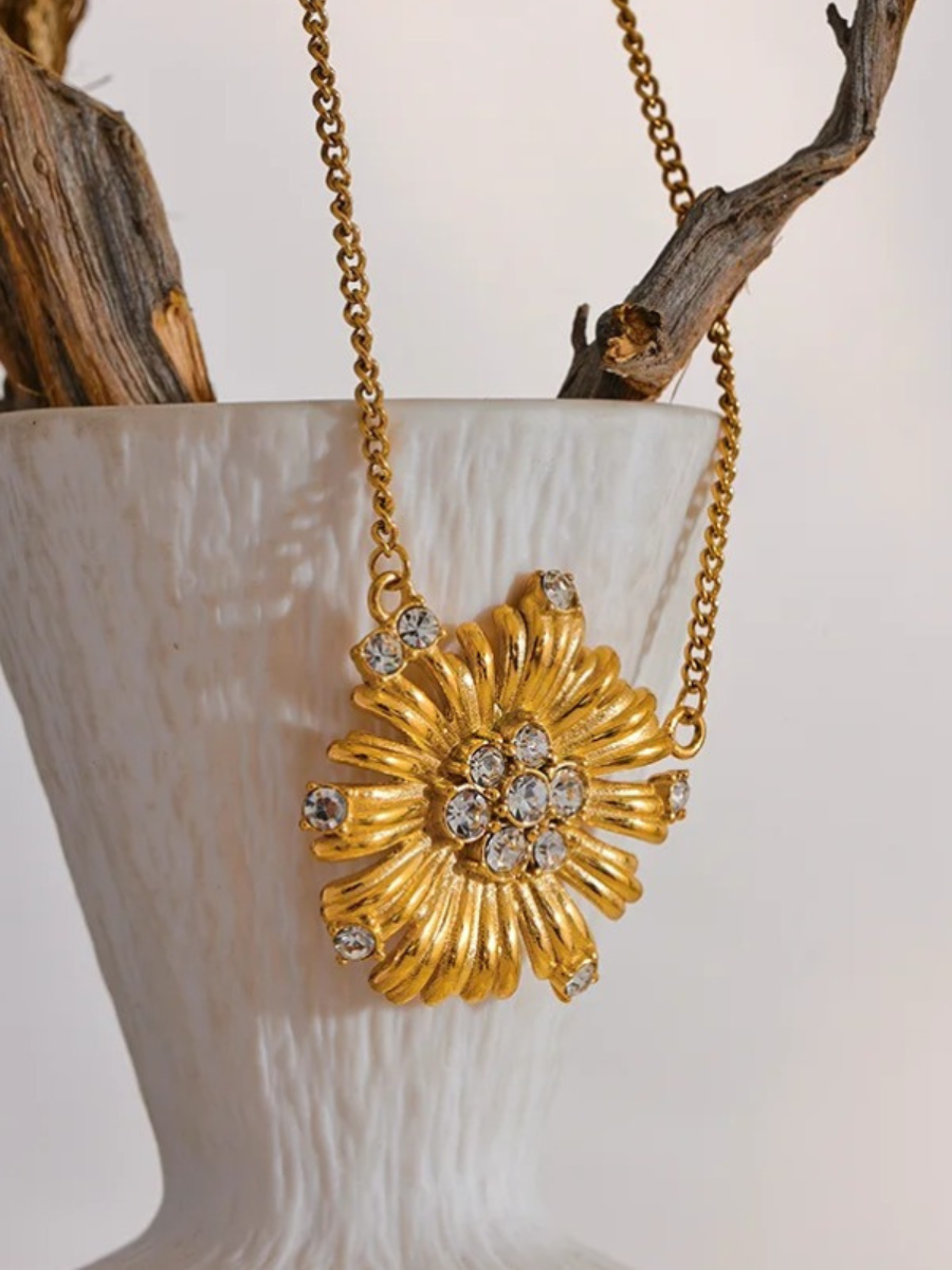 Collier Fleur Dorée