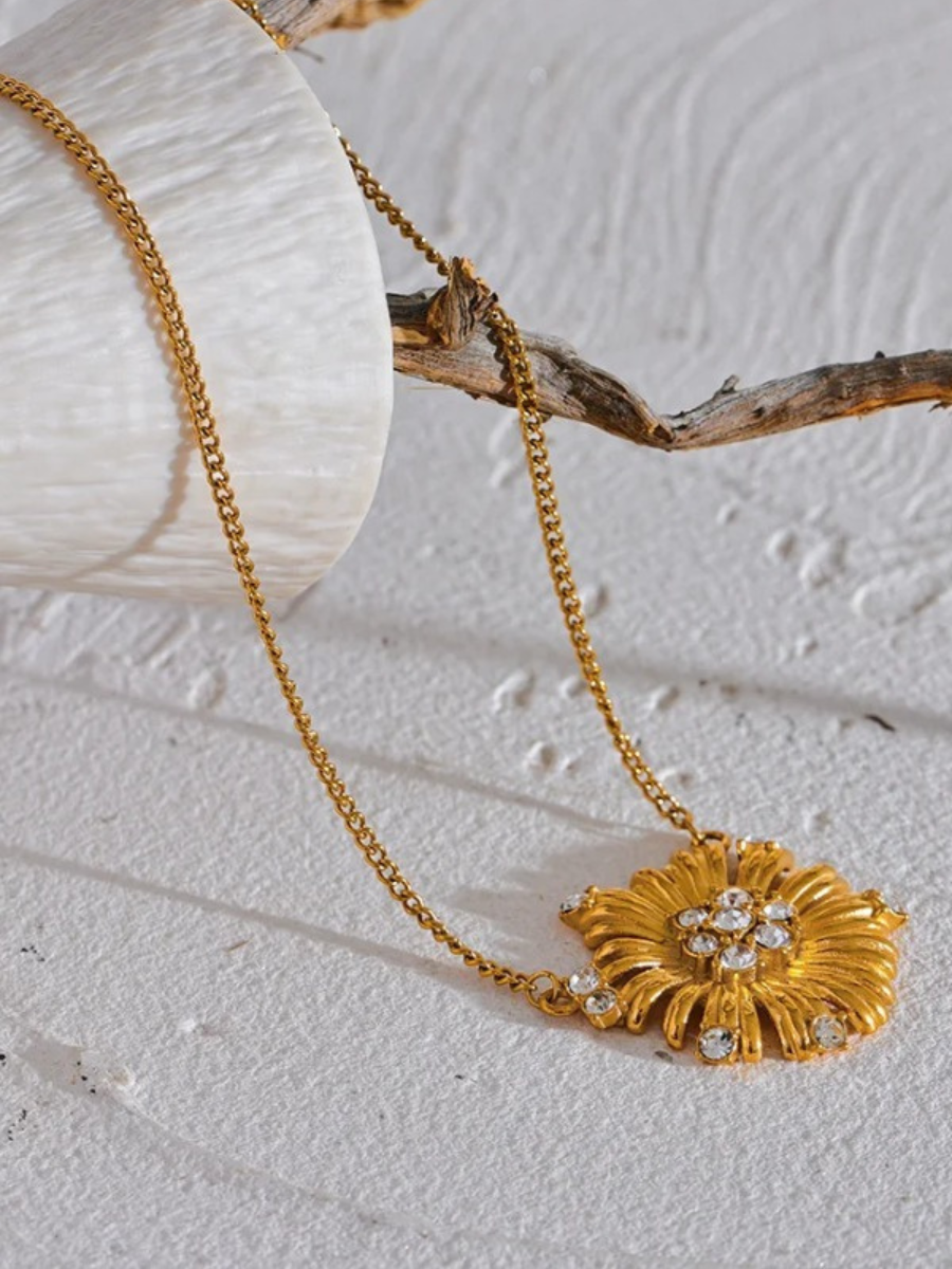 Collier Fleur Dorée