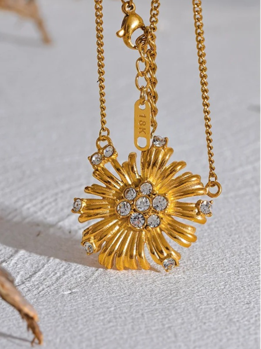 Collier Fleur Dorée