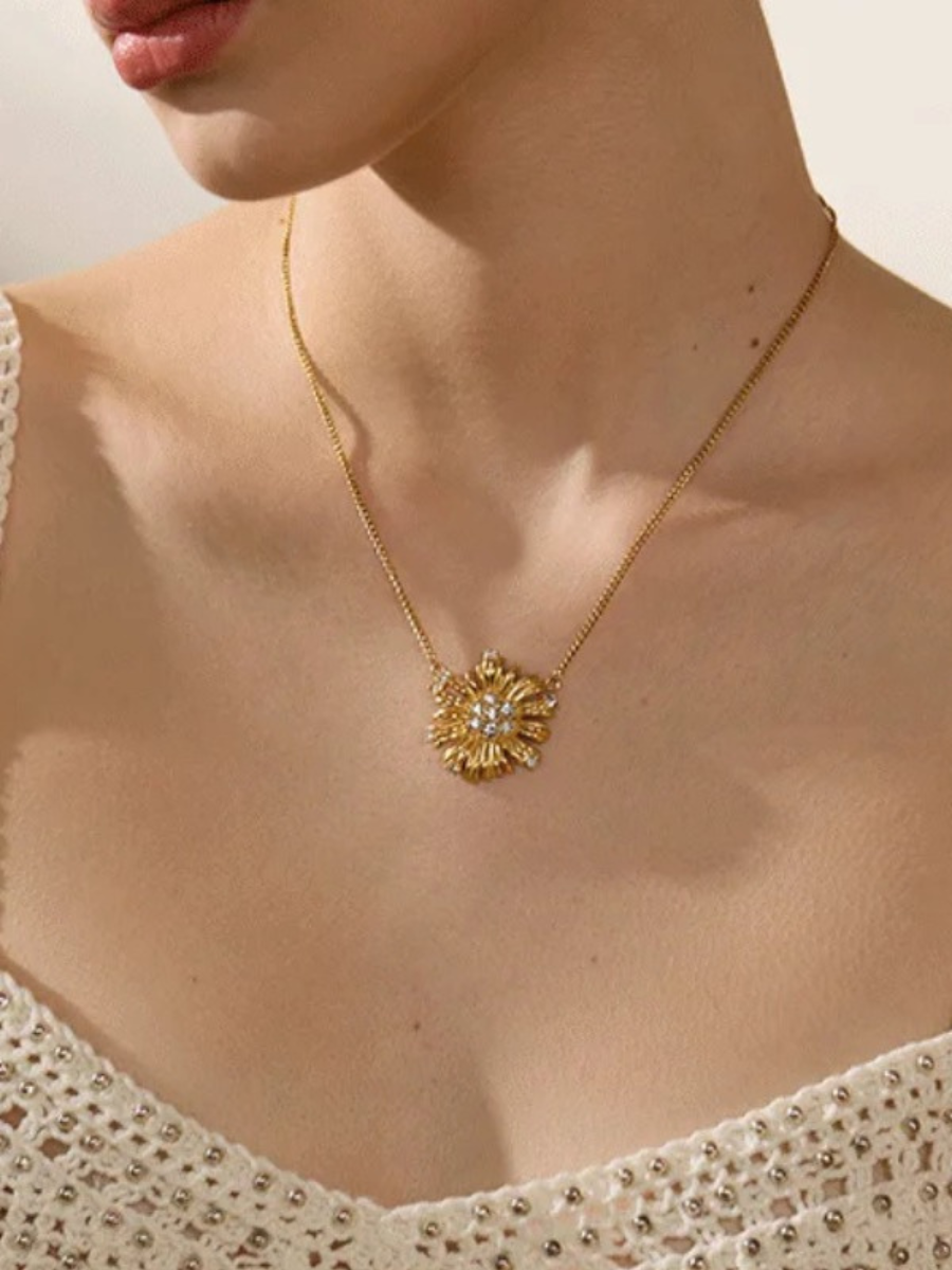 Collier Fleur Dorée