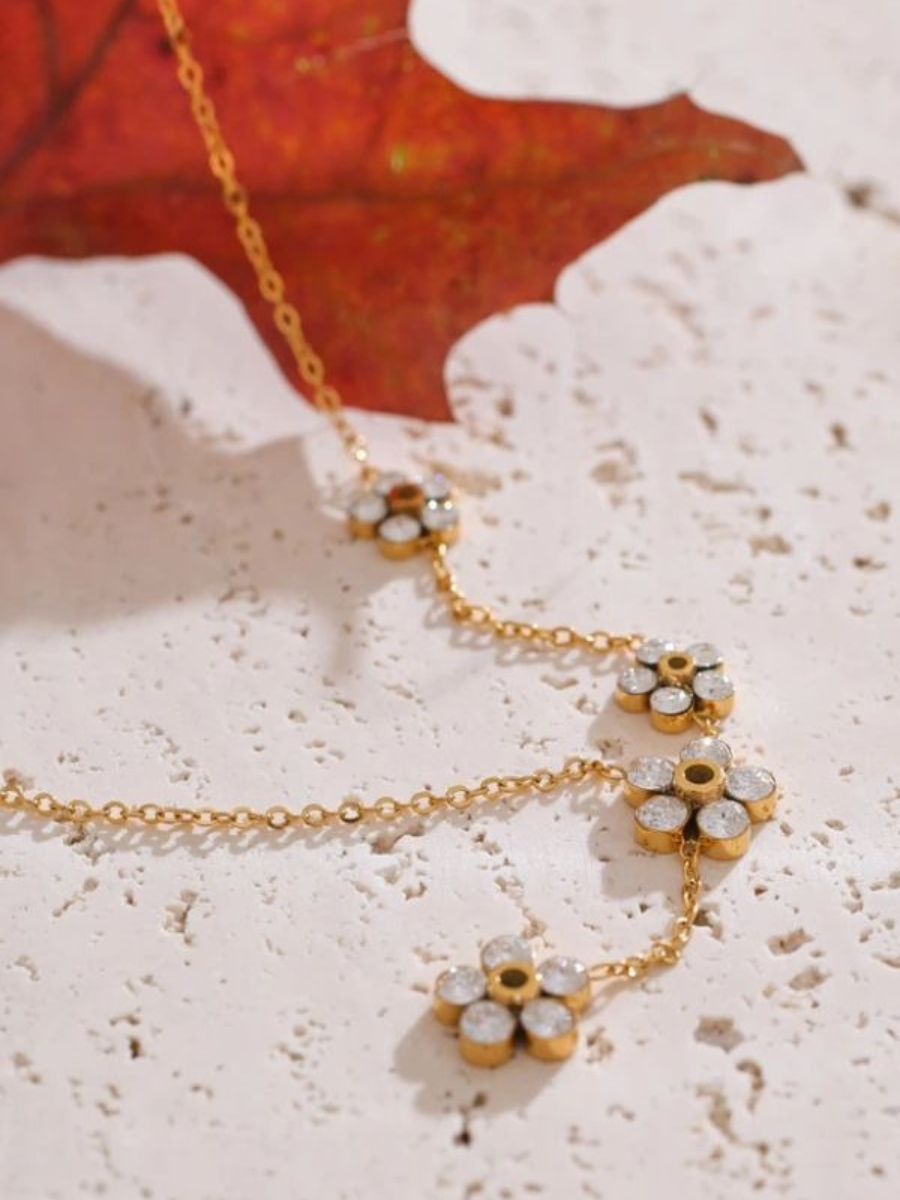 Collier Long fleur