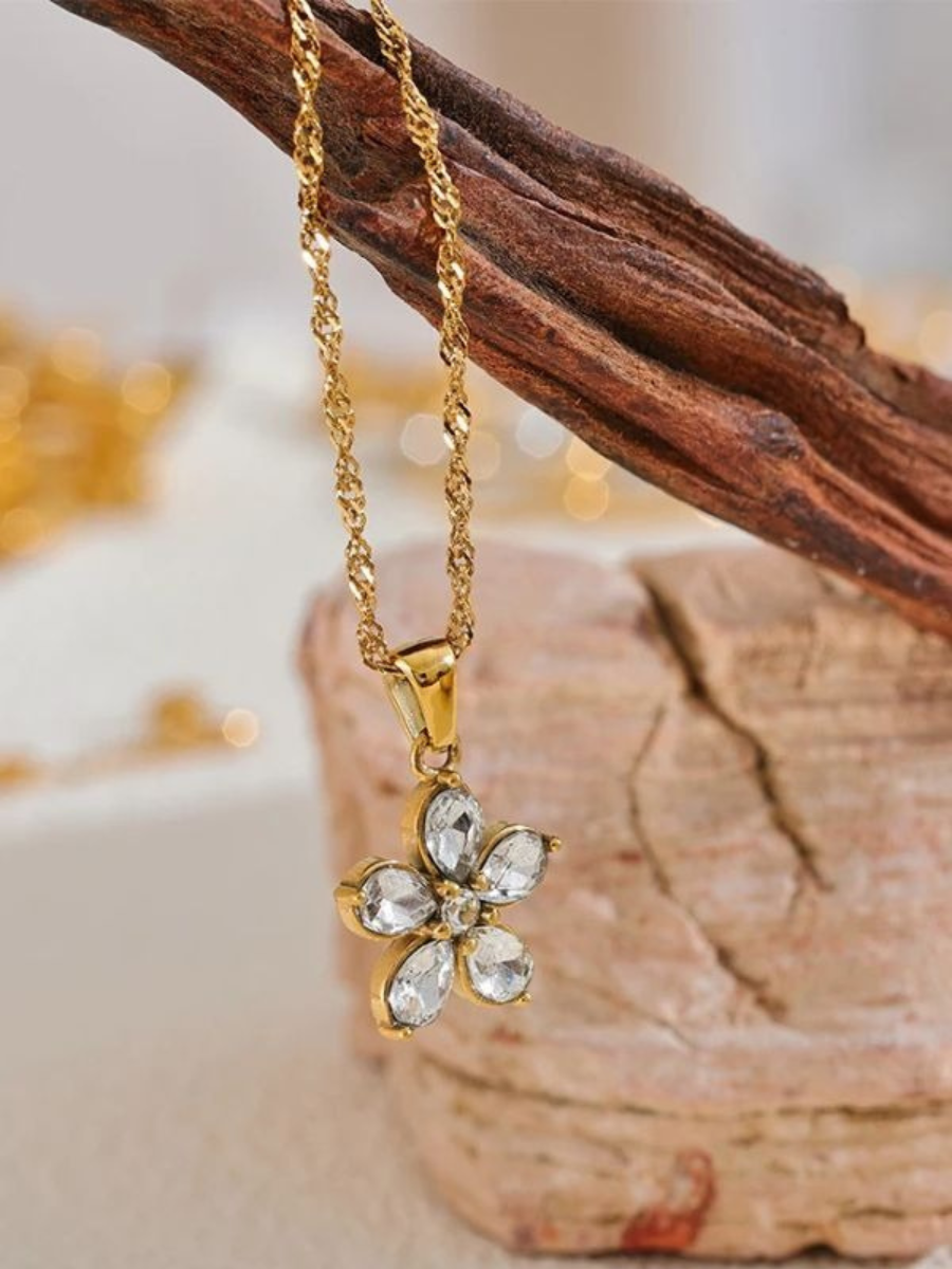 Collier Pendentif fleur